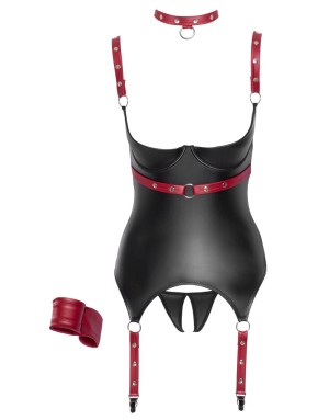 Strapshemd Mattlook Luxe & String Ouvert – Séduction Glamour Grande Taille