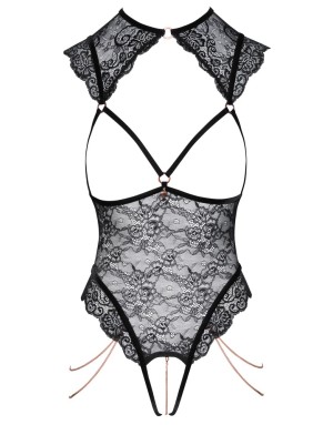 Body Dentelle Ouvert Élégant avec Bijoux – Lingerie Sexy