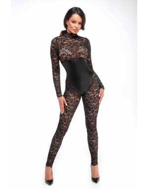 Détails - F299 Combinaison en dentelle Enigma avec corsage sous poitrine