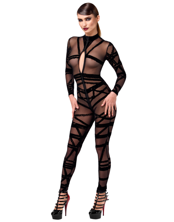 Combinaison floquée Bondesque F357 - Noir Handmade