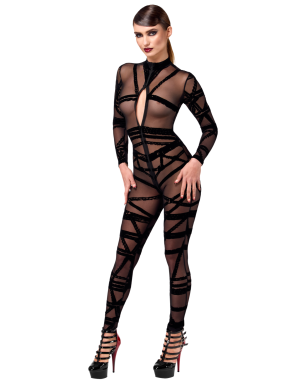 Combinaison floquée Bondesque F357 - Noir Handmade