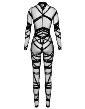 Combinaison floquée Bondesque F357 - Noir Handmade