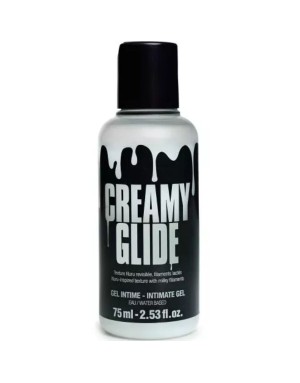 Gel intime effet sperme avec filaments lactés Creamy Glide - 75 ml