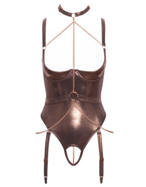 Body ouvert noir Abierta Fina – Lingerie sensuelle de luxe