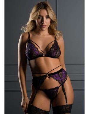 Ensemble 3 Pièces Dentelle Sexy – Daring Intimates Luxe
