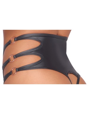 Cottelli LINGERIE – Soft Bra & String Ouvert Set – Noir