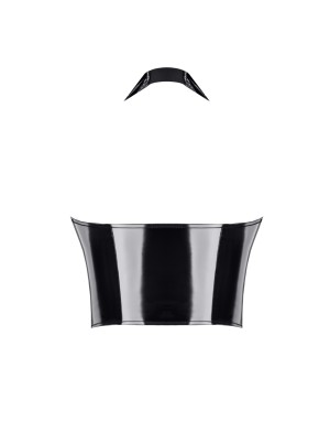 Top Melania Noir PVC – Élégance Sensuelle signée Demoniq