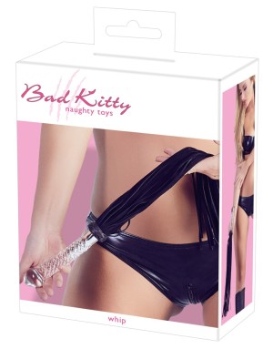 Cravache Microfibre & Poignée Verre – Accessoire BDSM Luxe