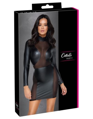 Robe cocktail transparente Cottelli Party – élégance sensuelle
