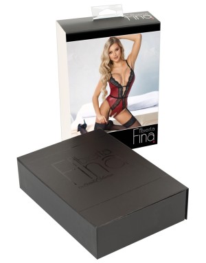 Body bordeaux ouvert Abierta Fina – lingerie sensuelle chic