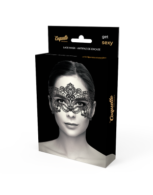 COQUETTE CHIC DESIRE - MASQUE LARGE EN DENTELLE NOIRE
