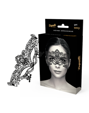 COQUETTE CHIC DESIRE - MASQUE LARGE EN DENTELLE NOIRE