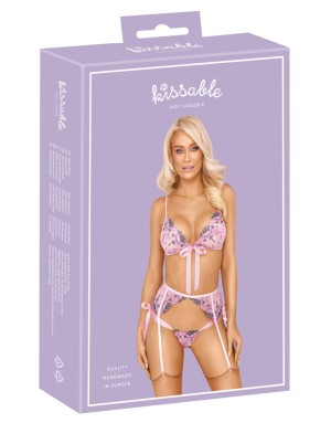 Ensemble Rose Floral Kissable – Lingerie Sexy & Romantique