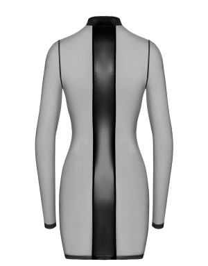 Mini Robe Wetlook Noire Crossfire – Élégance Fatale & Désir Intense
