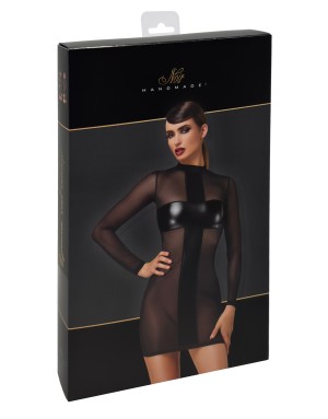 Mini Robe Wetlook Noire Crossfire – Élégance Fatale & Désir Intense