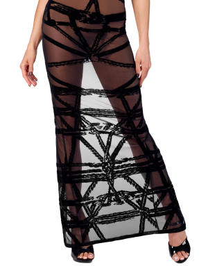 Robe Longue Bondesque Opera Noire – Élégance Sensuelle & Pouvoir Absolu