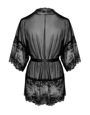 Peignoir Dentelle Noir Sensuel – Élégance Glamour & Confiance Absolue-  Kissable 245