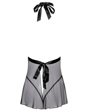 Babydoll Noir & String – Transparence Sensuelle et Élégance Captivante