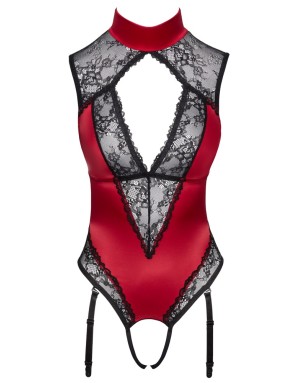 Body ouvert avec porte-jarretelles amovibles – Cottelli LINGERIE