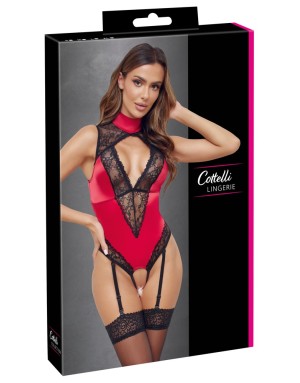 Body ouvert avec porte-jarretelles amovibles – Cottelli LINGERIE