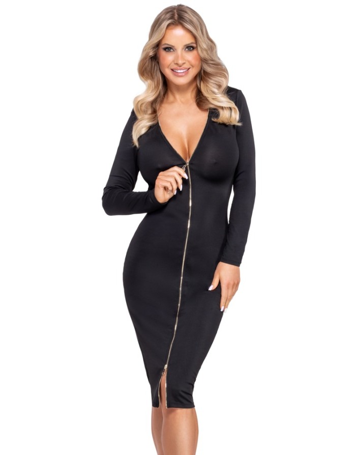 Robe noire à manches longues -  Cotelly Party