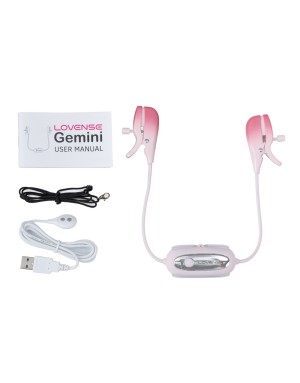Pinces à Seins Vibrantes Gemini Lovense | Connectées & Sensations