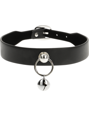 COQUETTE CHIC DESIRE - Collier cuir vegan femme accessoire hochet/cerceau