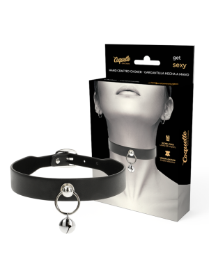 COQUETTE CHIC DESIRE - Collier cuir vegan femme accessoire hochet/cerceau