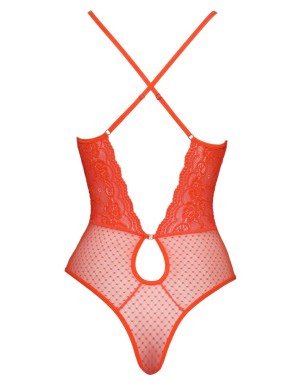 Body Dentelle Corail Néon Cottelli FANTASY | Lingerie Sexy