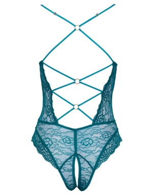 Body femme sexy Cottelli Lingerie turquoise