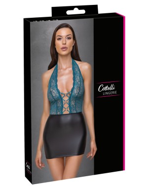 Robe dentelle turquoise sexy Cottelli Lingerie