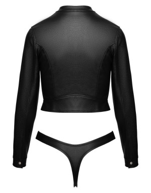 Ensemble sexy simili cuir noir Cottelli PARTY