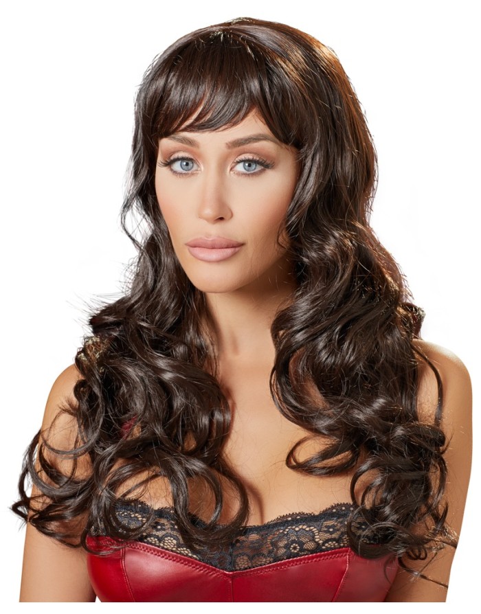 Perruque Brune aux cheveux longs