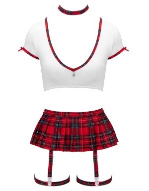 Costume d'uniforme scolaire avec bretelles Cottelli COSTUMES