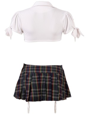 Costume à thème scolaire adulte Cottelli COSTUMES – Blanc