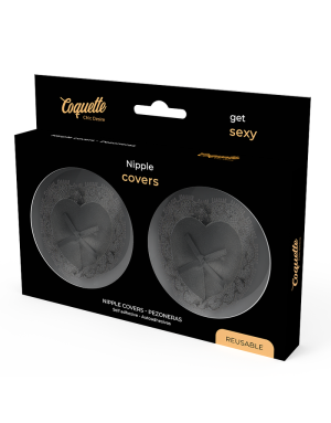 Cache-tétons dentelle noire Coquette Chic Desire sexy
