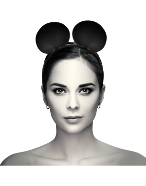 Serre-tête oreilles de souris en cuir vegan Coquette Chic