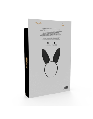 Serre-tête oreilles de lapin en cuir vegan Coquette Chic
