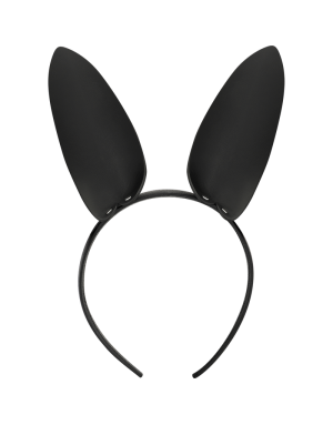 Serre-tête oreilles de lapin en cuir vegan Coquette Chic