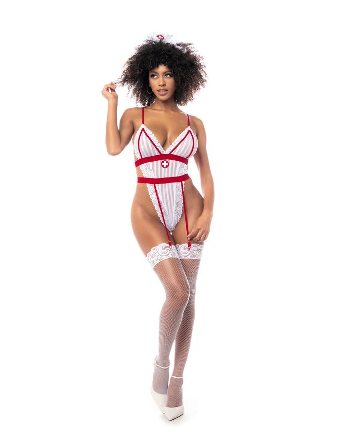 Costume Infirmière Sexy Mapalé – Body & Serre-Tête
