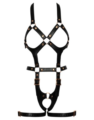 Harnais cuir Bad kitty