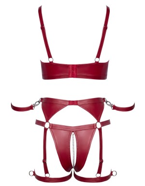Ensemble Rouge effet cuir Cottelli BONDAGECottelli BONDAGE