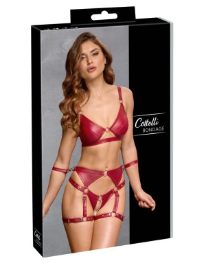 Ensemble Rouge effet cuir Cottelli BONDAGECottelli BONDAGE