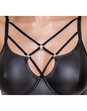 Ensemble lingerie simili noir Cottelli Lingerie – Sexy
