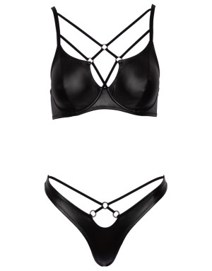 Ensemble lingerie simili noir Cottelli Lingerie – Sexy