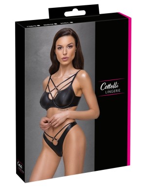 Ensemble lingerie simili noir Cottelli Lingerie – Sexy