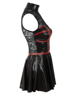 Robe courte effet wetlook et dentelle Cottelli PARTY