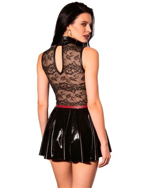 Robe courte effet wetlook et dentelle Cottelli PARTY