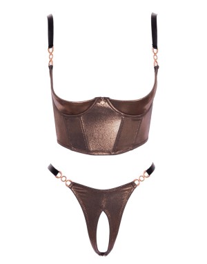 Ensemble bustier ouvert Abierta Fina