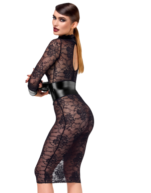 Robe corset Noirelle F375 - Noir Handmade